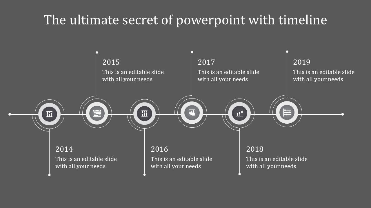 powerpoint with timeline-GREY
